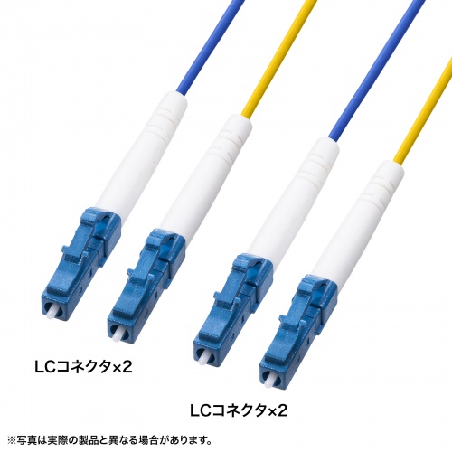 ロバスト光ファイバケーブル（マルチ50μmOM3、2芯、LC×2-LC×2、5m）
