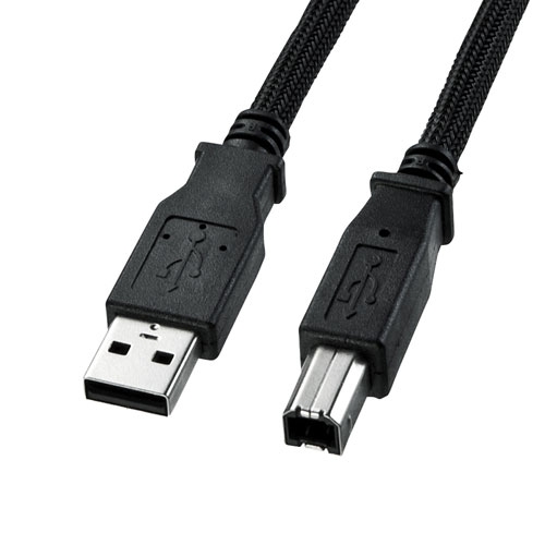 ナイロンメッシュUSB2.0ケーブル（5m）