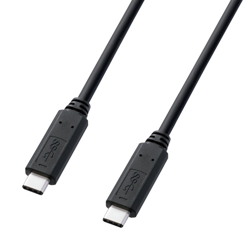 USB3.1 Type C Gen1 PD対応ケーブル（2m・ブラック）