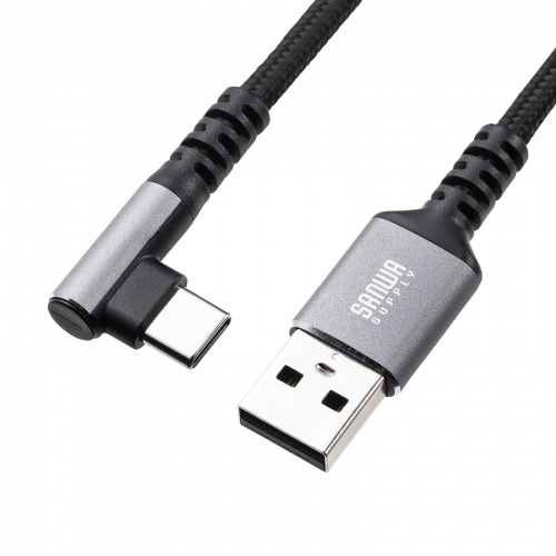 USB 2.0 Type-Cケーブル（C-A・L型・1m）
