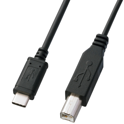 USB2.0 Type C-Bケーブル（2m・ブラック）