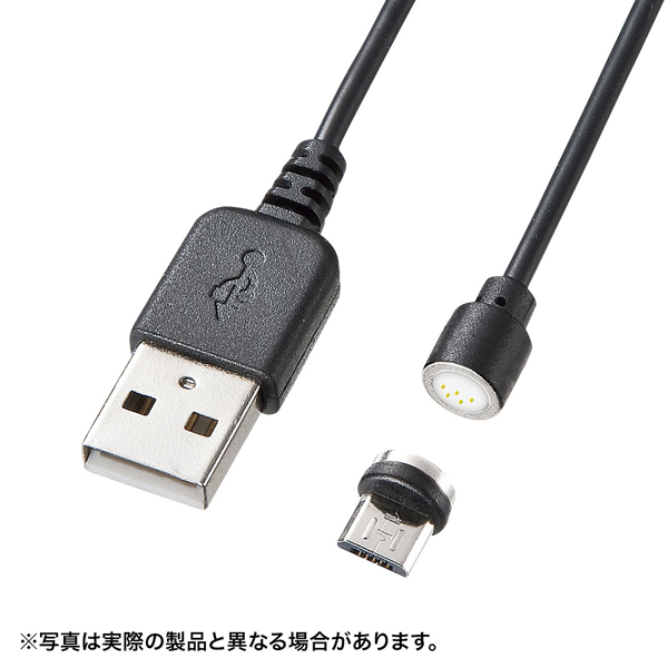 Magnet脱着式microUSBケーブル（データ＆充電） 1m