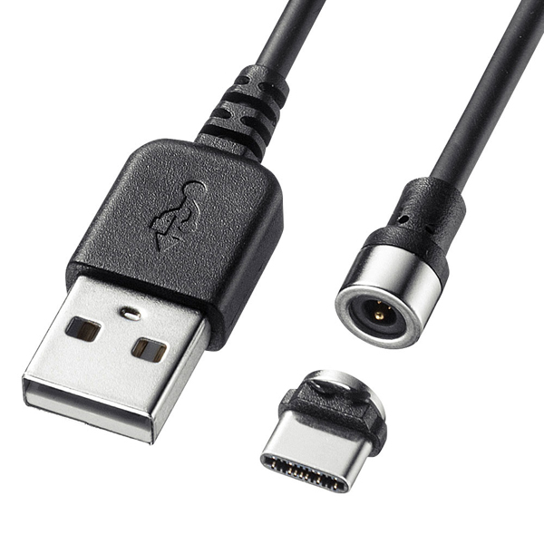 Magnet脱着式USB Type-Cケーブル 1m