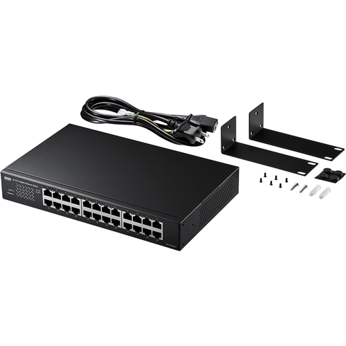 Giga対応スイッチングハブ（24ポート・ループ検知機能付き）