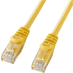 カテゴリ6 UTP LANケーブル（バルク品・1m・イエロー）