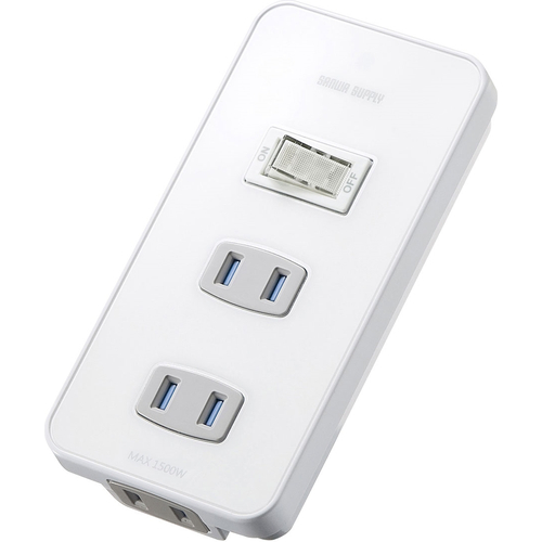 便利タップ（集中スイッチ付き・2P・3個口）