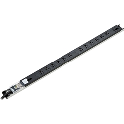 19インチサーバーラック用コンセント（100V・20A・スリムタイプ・3P・12個口・3m）