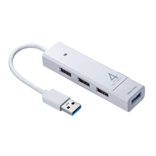 USB3.1 Gen1＋USB2.0コンボハブ（ホワイト）
