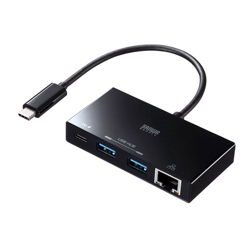 USB Type-Cハブ付き ギガビットLANアダプタ