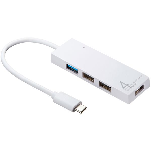 USB Type C コンボハブ（4ポート・ホワイト）