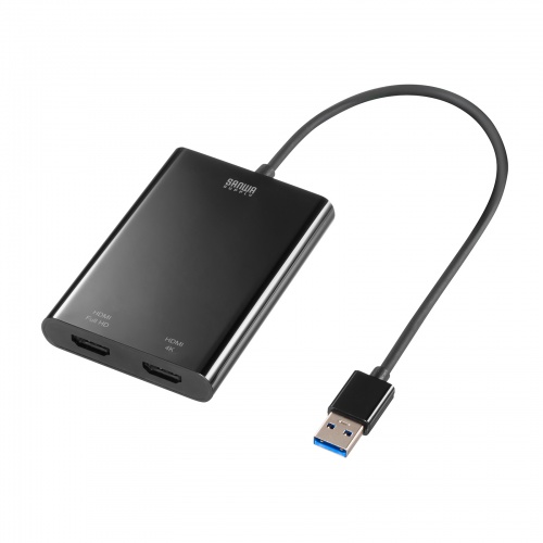 USB-HDMIディスプレイアダプタ（4K対応・2画面出力）