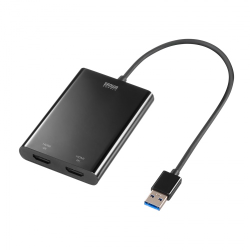 USB-HDMIディスプレイアダプタ（4K×2画面出力）