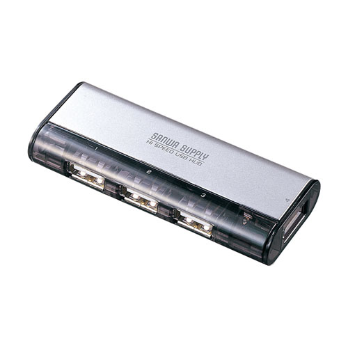 USB2.0ハブ（シルバー）