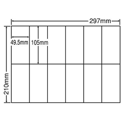 シートカットラベル A4版 12面付(1ケース500シート)