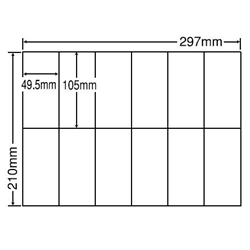 シートカットラベル A4版 12面付(1ケース500シート)