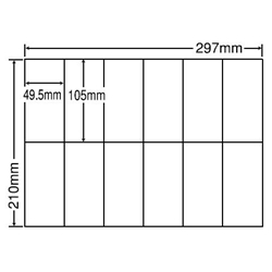 シートカットラベル A4版 12面付(1ケース500シート)
