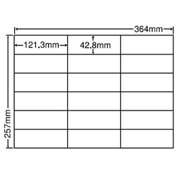 シートカットラベル B4版 18面付(1ケース500シート)