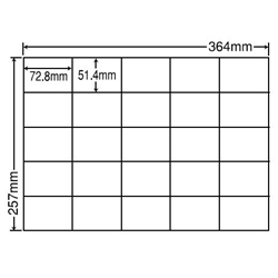 シートカットラベル B4版 25面付(1ケース500シート)