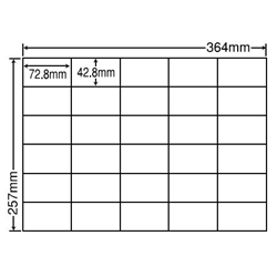 シートカットラベル B4版 30面付(1ケース500シート)