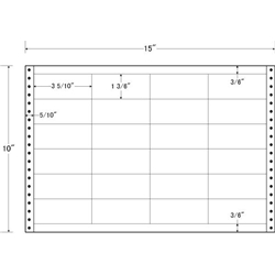 タックフォームラベル 15インチ×10インチ 24面付(1ケース500折)