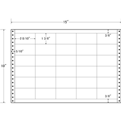 タックフォームラベル 15インチ×10インチ 30面付(1ケース500折)