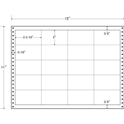 タックフォームラベル 15インチ×11インチ 20面付(1ケース500折)