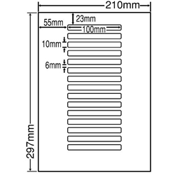 シートカットラベル A4版 15面付(1ケース500シート)