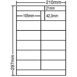 シートカットラベル A4版 12面付(1ケース500シート)