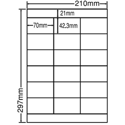 シートカットラベル A4版 18面付(1ケース500シート)