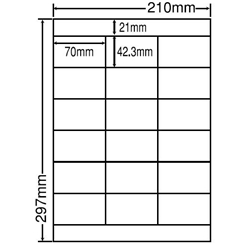 シートカットラベル A4版 18面付(1ケース500シート)