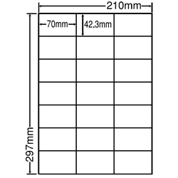 シンプルパックシートカットラベル A4版 21面付