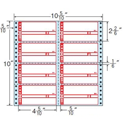 タックフォームラベル 10 5/10インチ×10インチ 8面付(1ケース500折)