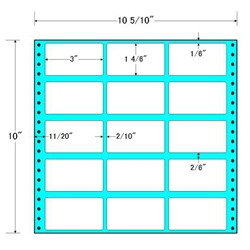 タックフォームラベル 10 5/10インチ×10インチ 15面付(1ケース500折)