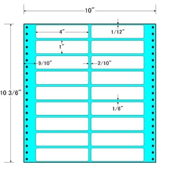 タックフォームラベル 10インチ×10 3/6インチ 18面付(1ケース500折)