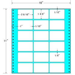 タックフォームラベル 10インチ×11インチ 18面付(1ケース500折)