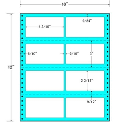 タックフォームラベル 10インチ×12インチ 8面付(1ケース500折)