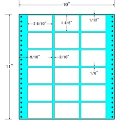 タックフォームラベル 10インチ×11インチ 18面付(1ケース500折)