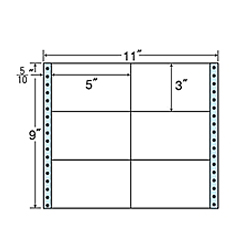 タックフォームラベル 11インチ×9インチ 6面付(1ケース500折)
