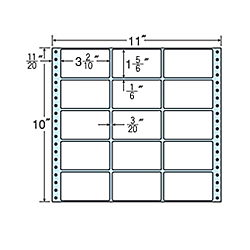 タックフォームラベル 11インチ×10インチ 15面付(1ケース500折)