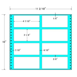 タックフォームラベル 11 2/10インチ×10インチ 8面付(1ケース500折)
