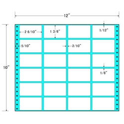 タックフォームラベル 12インチ×10インチ 24面付(1ケース500折)