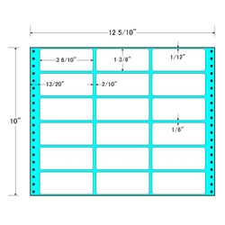 タックフォームラベル 12 5/10インチ×10インチ 18面付(1ケース500折)