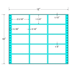 タックフォームラベル 12インチ×10インチ 15面付(1ケース500折)