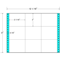 タックフォームラベル 12 1/10インチ×9インチ 9面付(1ケース500折)