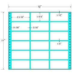 タックフォームラベル 12インチ×11インチ 18面付(1ケース500折)
