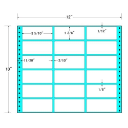 タックフォームラベル 12インチ×10インチ 18面付(1ケース500折)