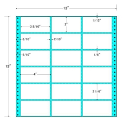タックフォームラベル 13インチ×13インチ 18面付(1ケース500折)