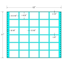 タックフォームラベル 13インチ×11インチ 30面付(1ケース500折)