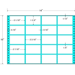 タックフォームラベル 14インチ×10インチ 20面付(1ケース500折)