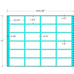 タックフォームラベル 14 5/10インチ×11インチ 24面付(1ケース500折)